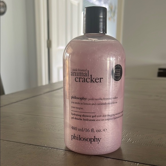 PINK FROSTED ANIMAL CRACKER SHOWER GEL-NWT - Picture 1 of 5